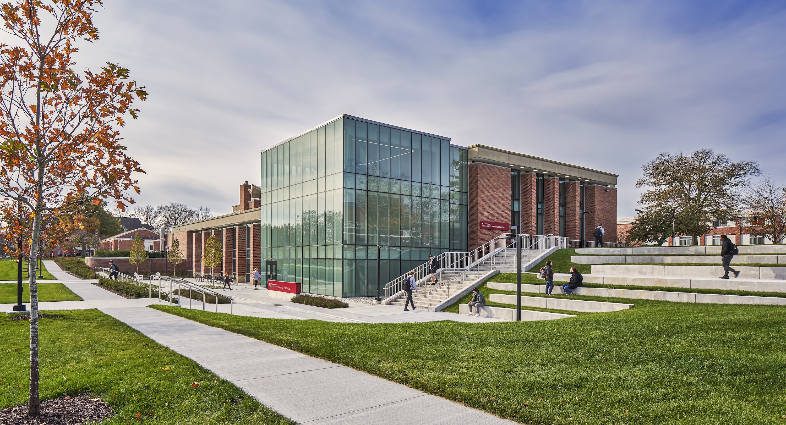 Greg Hatcher Learning Commons on the Alma College campus